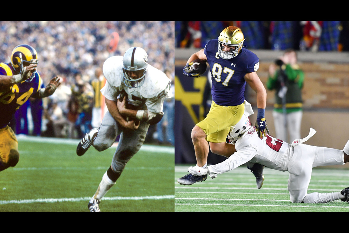Las Vegas Raiders Dave Casper and Michael Mayer are terrific talents and anything but second-best players coming out of Notre Dame.